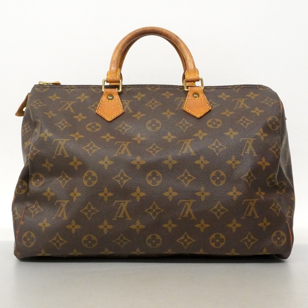 LOUIS VUITTON Brown Monogram Speedy 35 Bag - Picture 14 of 14